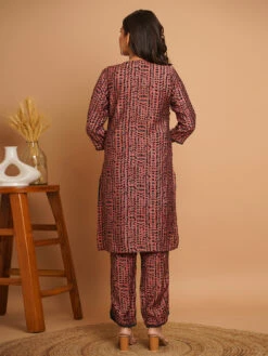 Saree Luxe Shop 13 Saree Luxe Shop -Saree Luxe Shop latest brown printed silk co ord set 1696742450as2805159 4