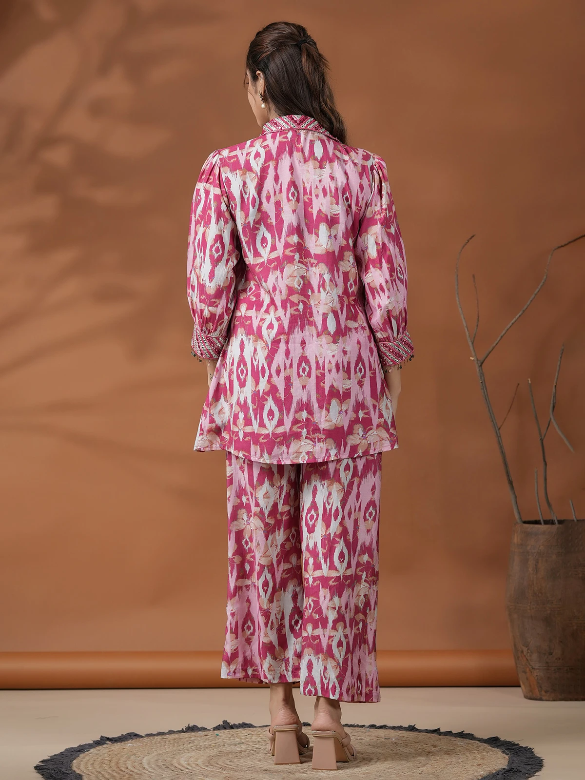 Latest Dark Pink Cotton Co Ord Set 1 Latest Dark Pink Cotton Co Ord Set