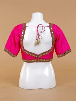 Latest Magenta Silk Blouse 5 Latest Magenta Silk Blouse -Saree Luxe Shop latest magenta silk blouse 1672286427as2561587 2