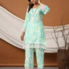 Latest Sea Green Cotton Co Ord Set