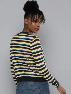 Levis Multi Color Stripe T Shirt 5 Levis Multi Color Stripe T Shirt -Saree Luxe Shop levis multi color stripe t shirt 169225048973276 0047 3