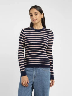 Levis Navy Knitted T Shirt -Saree Luxe Shop levis navy knitted t shirt 1706181712a9347 0002 1