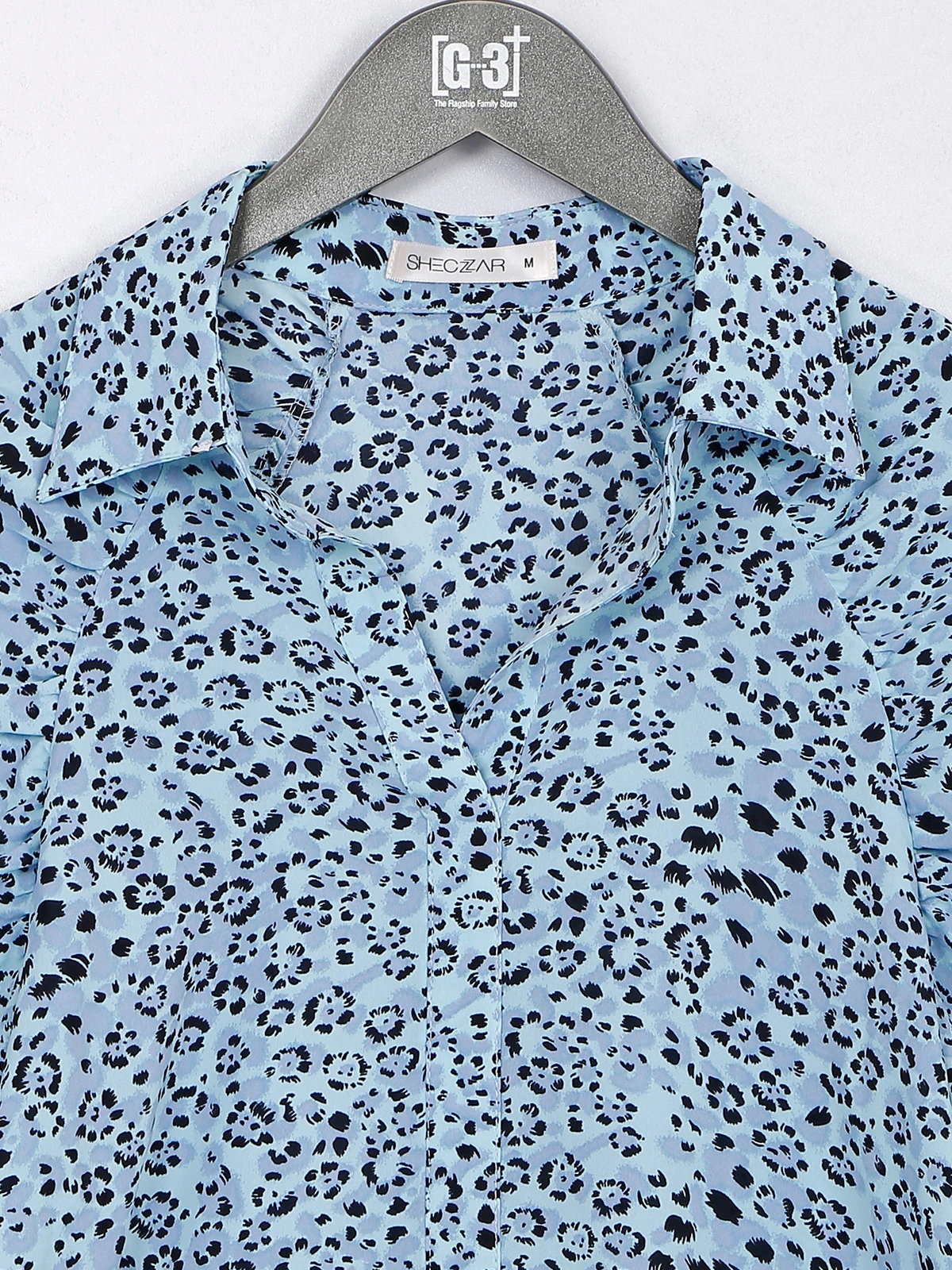 Light Blue Printed Casual Dress 1 Light Blue Printed Casual Dress