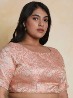 Light Pink Brocade Blouse