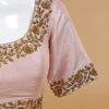 Light Pink Silk Ready Made Blouse