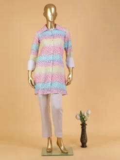 Light Purple Printed Co Ord Set In Cotton 10 Light Purple Printed Co Ord Set In Cotton -Saree Luxe Shop light purple printed co ord set in cotton 1689765621as2721904 1