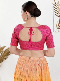 Magent Art Silk Blouse 7 Magent Art Silk Blouse -Saree Luxe Shop magent art silk blouse 1684125448x 1091 elb pink 2