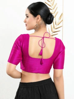 Magenta Art Silk Blouse