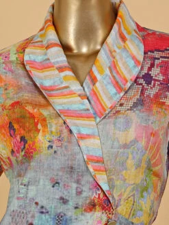 Multi Color Silk Printed Co Ord Set -Saree Luxe Shop multi color silk printed co ord set 1683374778as2651065 3