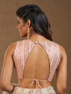 Newest Peach Ready Made Blouse -Saree Luxe Shop newest peach ready made blouse 1703324348ss vf 0067 3