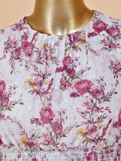 Off White Georgette Printed Dress -Saree Luxe Shop off white georgette printed dress 1695713539m3w13026ivr 3