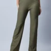 Olive Cotton Plain Pant