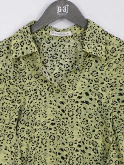 Olive Printed Dress For Casual