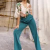 Peacock Green Formal Trouser