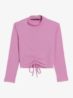 Pink Knitted Plain Top -Saree Luxe Shop pink knitted plain top 1697631575m3w15009muve 1