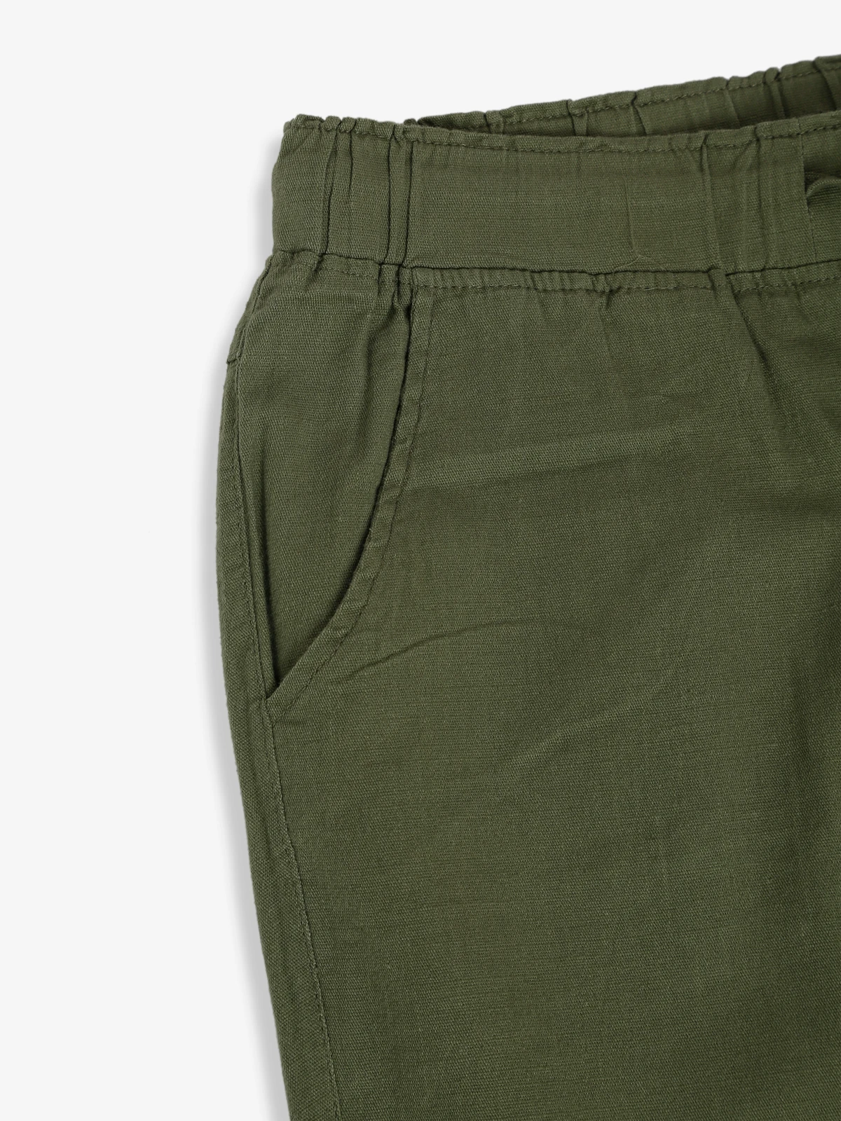 Global Republic Plain Cotton Olive Lower Pant 4 Global Republic Plain Cotton Olive Lower Pant - Image 4