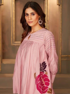 Pretty Pink Modal Silk Co Ord Set