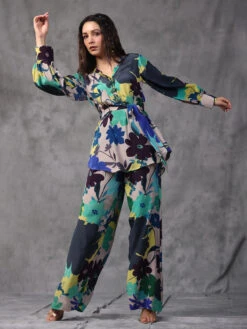 Printed Beige Co Ord Festive Set -Saree Luxe Shop printed beige co ord festive set 1696939549jk 303 1