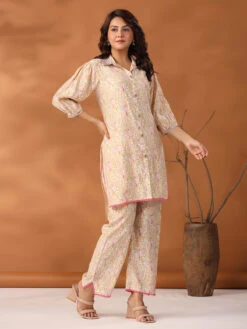 Printed Cotton Co Ord Set In Cream 9 Printed Cotton Co Ord Set In Cream -Saree Luxe Shop printed cotton co ord set in cream 1696742690as2805170 2