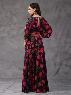 Purple Floral Printed Co Ord Set 8 Purple Floral Printed Co Ord Set -Saree Luxe Shop purple floral printed co ord set 1697257913jk 318 4