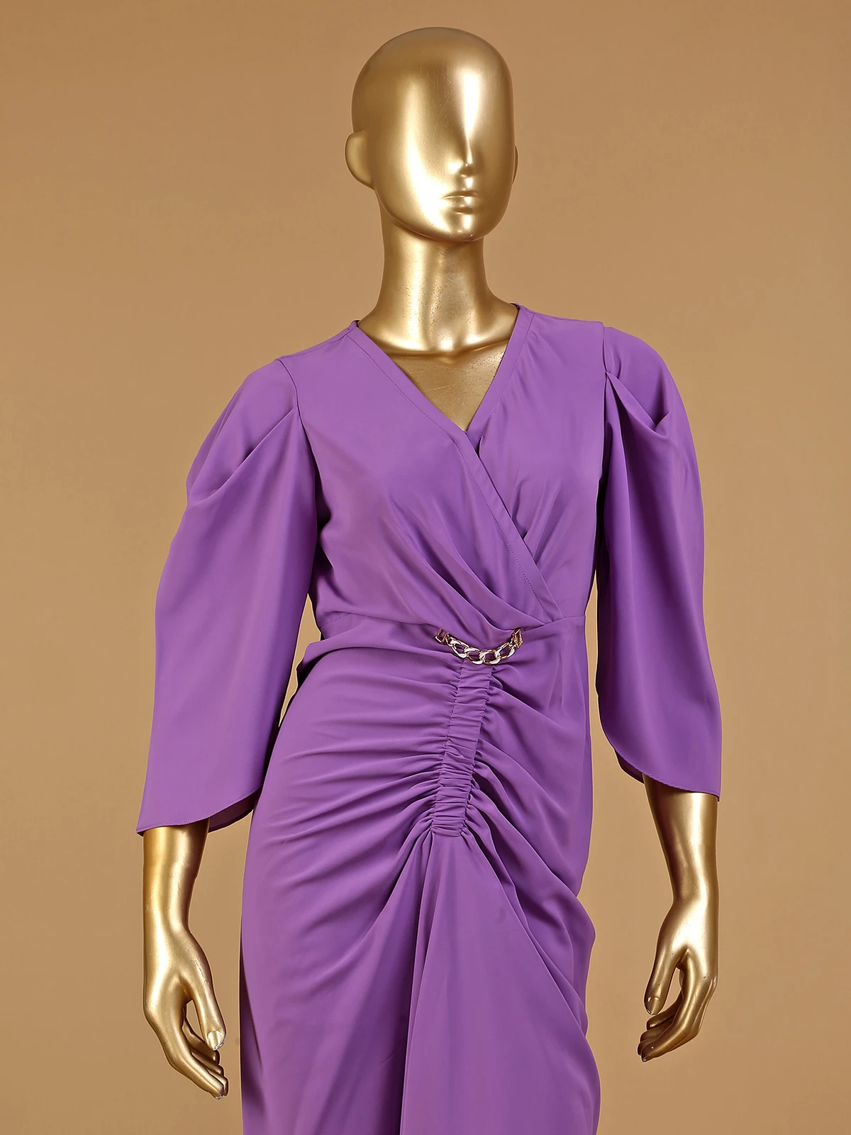 Purple Reyon Dress For Parties 3 Purple Reyon Dress For Parties - Image 3