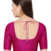 Purple Silk Plain Blouse