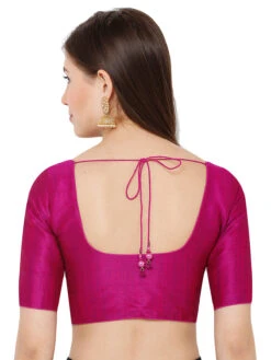 Purple Silk Plain Blouse