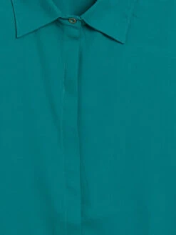 Rama Green Rayon Cotton Plain Shirt