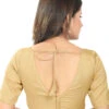 Readymade Golden Yellow Plain Silk Blouse