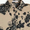 Beige Printed Top In Polyester