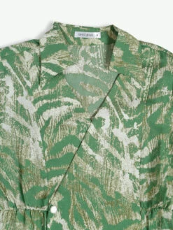 Polyester Casual Green Printed Top