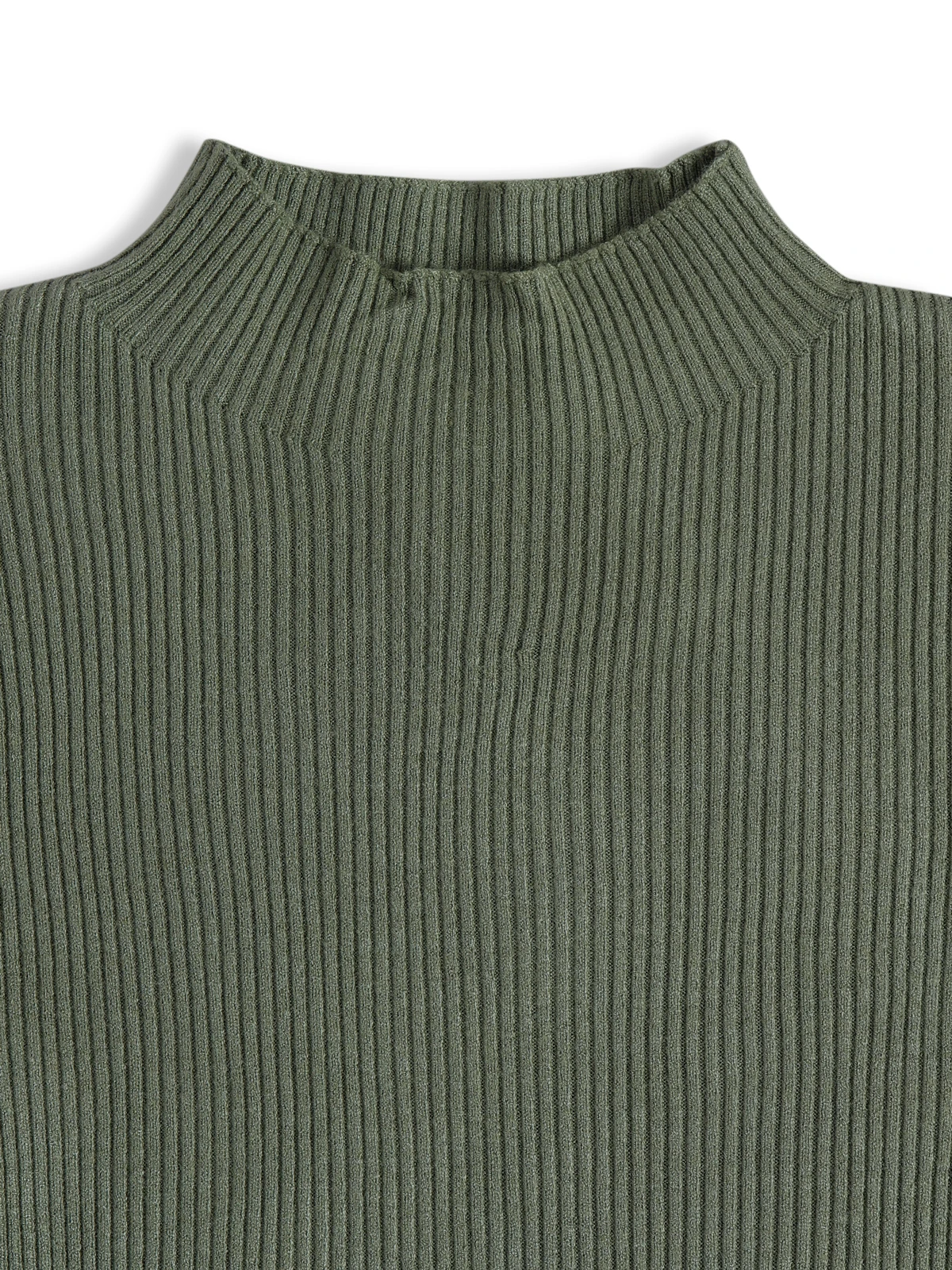 Sheczzar Sage Green Plain Knitted Top 2 Sheczzar Sage Green Plain Knitted Top - Image 2