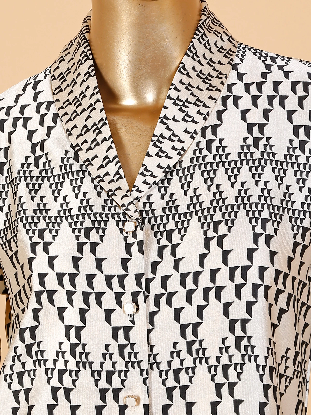 Sheczzar White Cotton Printed Co Od Set 1 Sheczzar White Cotton Printed Co Od Set