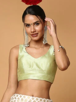 Silk Light Green Ready Made Blouse -Saree Luxe Shop silk light green ready made blouse 1704370480ssb4418 pigr 1