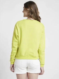 Spykar Lime Yellow Sweatshirt -Saree Luxe Shop spykar lime yellow sweatshirt 1698409937wsshev2bc002bitterlemon 2