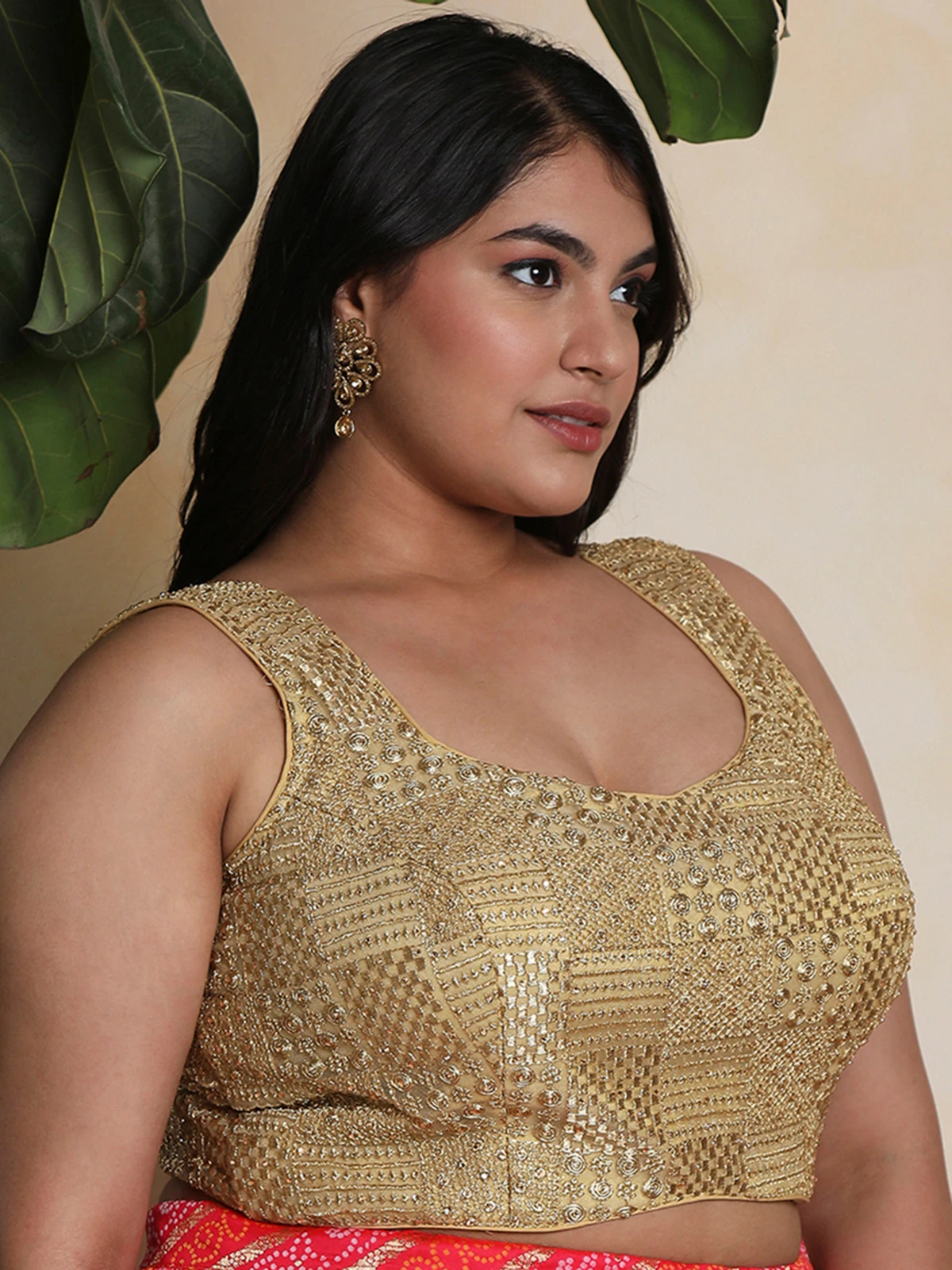 Stunning Beige Silk Blouse 2 Stunning Beige Silk Blouse - Image 2