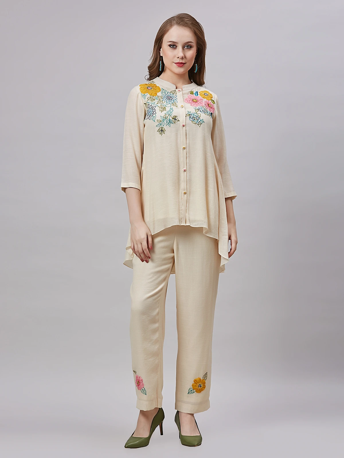 Stunning Cream Cotton Co Ord Set 2 Stunning Cream Cotton Co Ord Set - Image 2