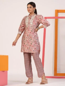 Stunning Pink Cotton Co Ord Set