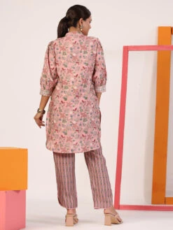 Stunning Pink Cotton Co Ord Set -Saree Luxe Shop stunning pink cotton co ord set 1696742953as2805176 4