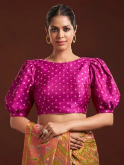 Stunning Purple Brocade Blouse -Saree Luxe Shop stunning purple brocade blouse 1703323265ss vf 0065