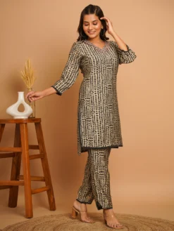 Stylish Beige Silk Co Ord Set 8 Stylish Beige Silk Co Ord Set -Saree Luxe Shop stylish beige silk co ord set 1696742572as2805163 2