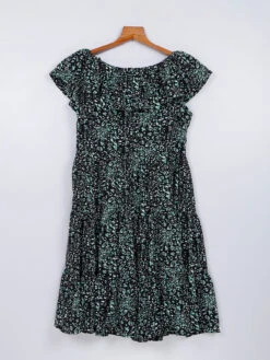 Stylish Black Printed Mini Dress