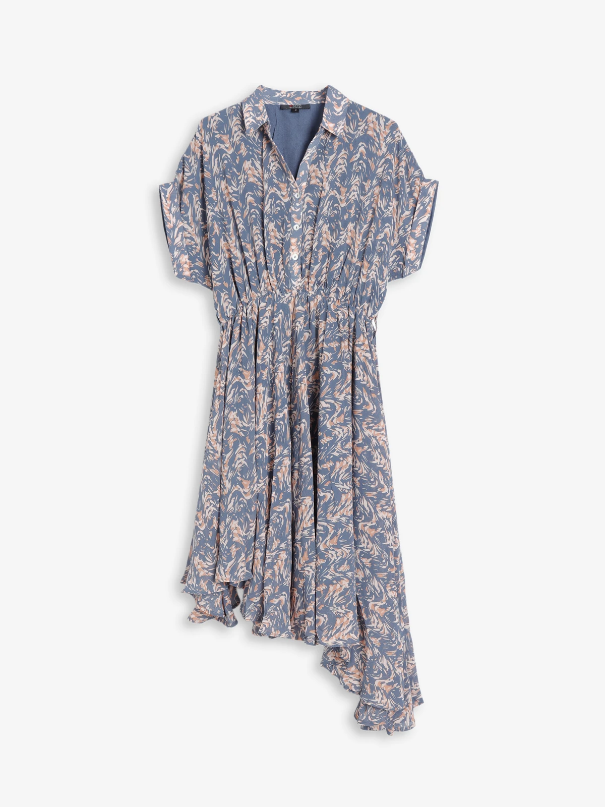 Stylish Grey Printed Georgette Dress 1 Stylish Grey Printed Georgette Dress