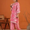 Stylish Pink Silk Printed Co Ord Set
