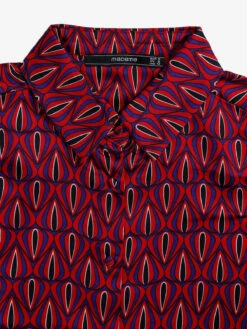 Stylish Red Rayon Cotton Shirt