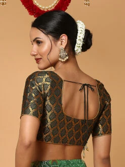 Saree Luxe Shop 29 Saree Luxe Shop -Saree Luxe Shop teal green silk zari woven blouse 1704369583ssb4411 bogr 4