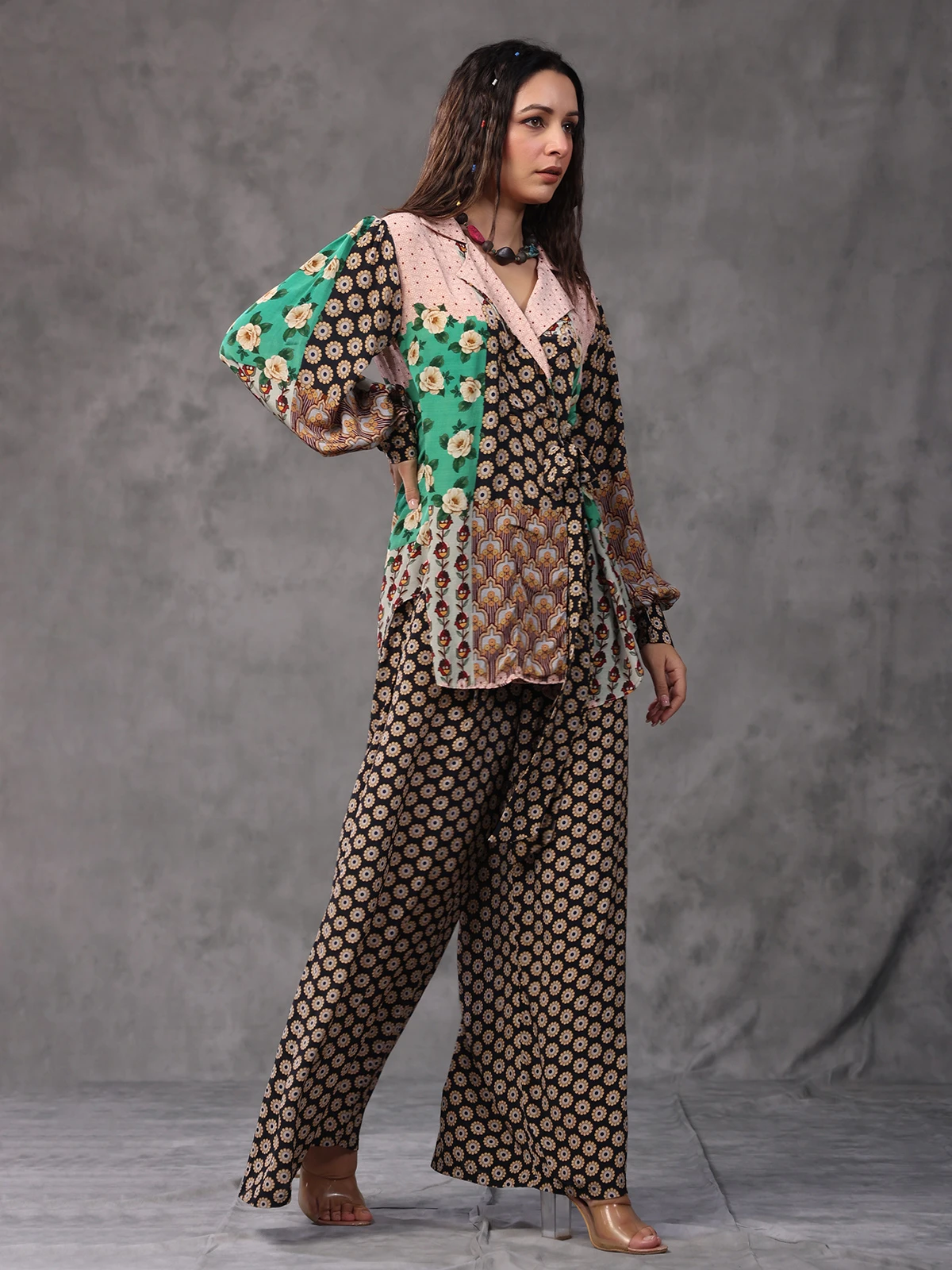 Trendy Black Printed Co Ord Set 4 Trendy Black Printed Co Ord Set - Image 4