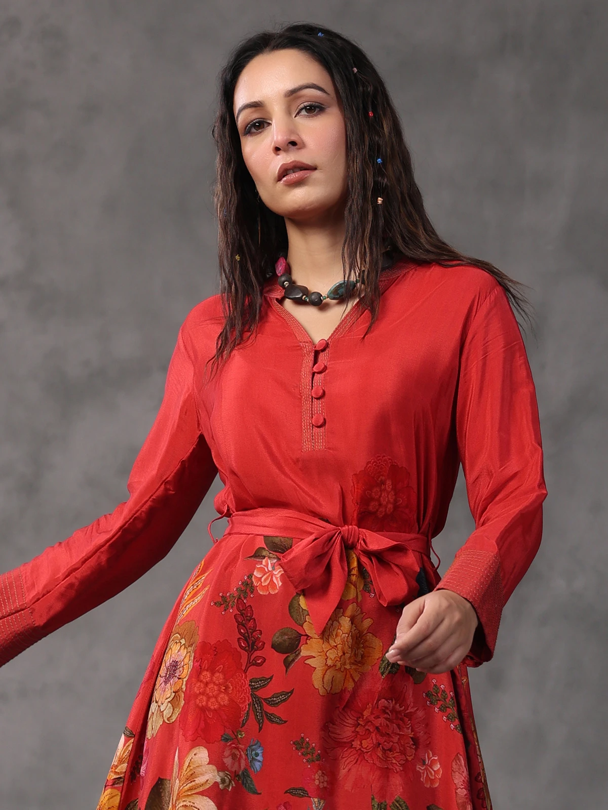 Trendy Red Printed Co Ord Set 2 Trendy Red Printed Co Ord Set - Image 2