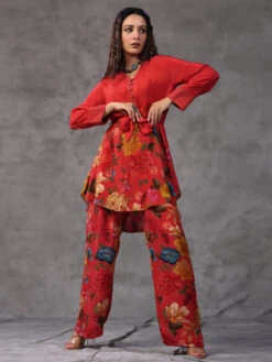 Trendy Red Printed Co Ord Set 7 Trendy Red Printed Co Ord Set -Saree Luxe Shop trendy red printed co ord set 1697257711jk 317 2