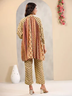 Trendy Silk Printed Co Ord Set In Yellow 7 Trendy Silk Printed Co Ord Set In Yellow -Saree Luxe Shop trendy silk printed co ord set in yellow 1688104737as2700257 4